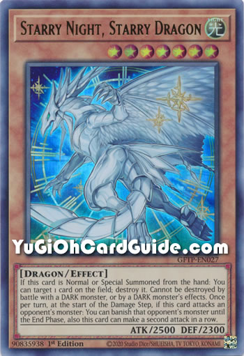 Yu-Gi-Oh Card: Starry Night, Starry Dragon
