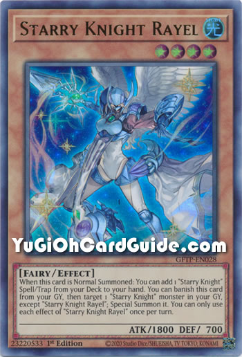 Yu-Gi-Oh Card: Starry Knight Rayel