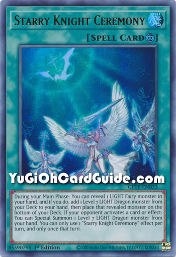 Yu-Gi-Oh Card: Starry Knight Ceremony