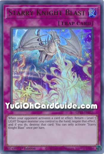Yu-Gi-Oh Card: Starry Knight Blast
