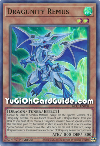 Yu-Gi-Oh Card: Dragunity Remus