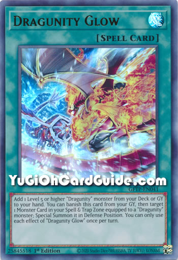 Yu-Gi-Oh Card: Dragunity Glow