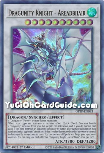 Yu-Gi-Oh Card: Dragunity Knight - Areadbhair