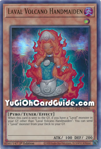 Yu-Gi-Oh Card: Laval Volcano Handmaiden