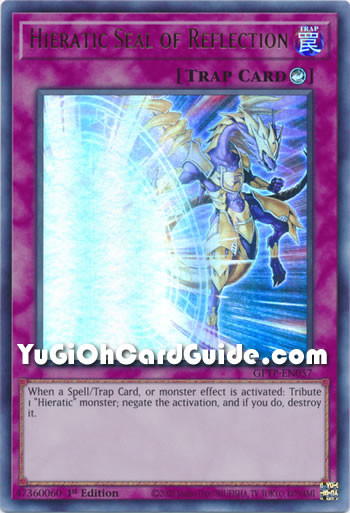 Yu-Gi-Oh Card: Hieratic Seal of Reflection