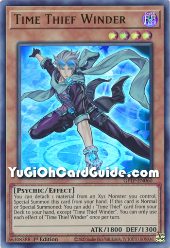 Yu-Gi-Oh Card: Time Thief Winder