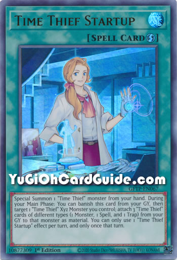 Yu-Gi-Oh Card: Time Thief Startup