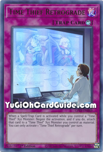 Yu-Gi-Oh Card: Time Thief Retrograde