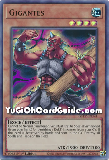 Yu-Gi-Oh Card: Gigantes