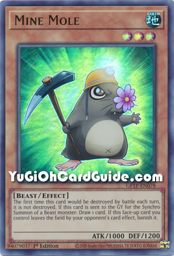 Yu-Gi-Oh Card: Mine Mole