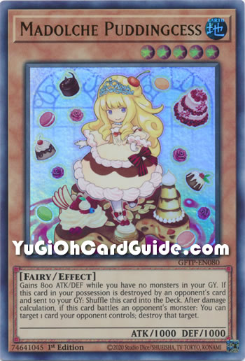 Yu-Gi-Oh Card: Madolche Puddingcess