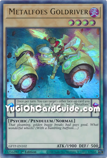 Yu-Gi-Oh Card: Metalfoes Goldriver