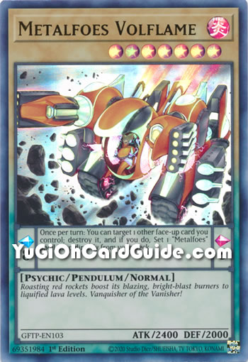 Yu-Gi-Oh Card: Metalfoes Volflame