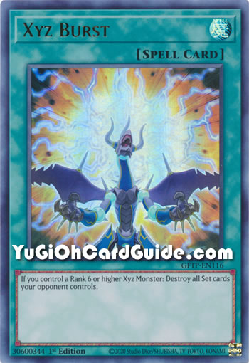 Yu-Gi-Oh Card: Xyz Burst