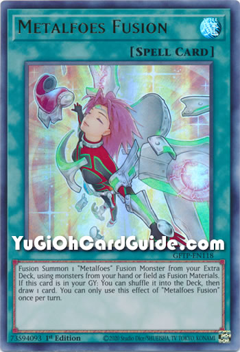 Yu-Gi-Oh Card: Metalfoes Fusion