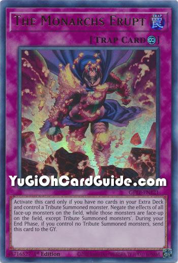 Yu-Gi-Oh Card: The Monarchs Erupt
