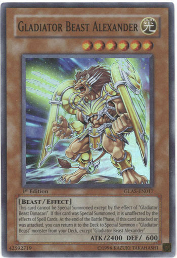 Yu-Gi-Oh Card: Gladiator Beast Alexander