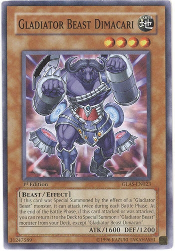 Yu-Gi-Oh Card: Gladiator Beast Dimacari
