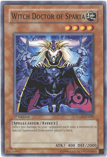 Yu-Gi-Oh Card: Witch Doctor of Sparta