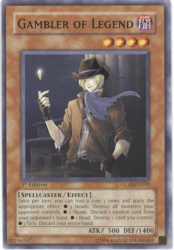 Yu-Gi-Oh Card: Gambler of Legend