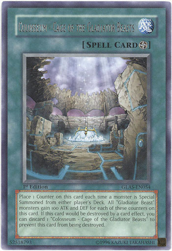 Yu-Gi-Oh Card: Colosseum - Cage of the Gladiator Beasts