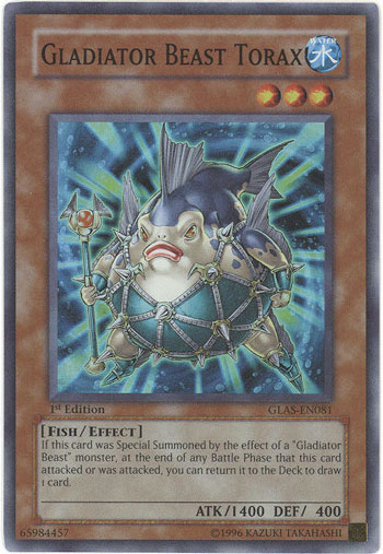 Yu-Gi-Oh Card: Gladiator Beast Torax