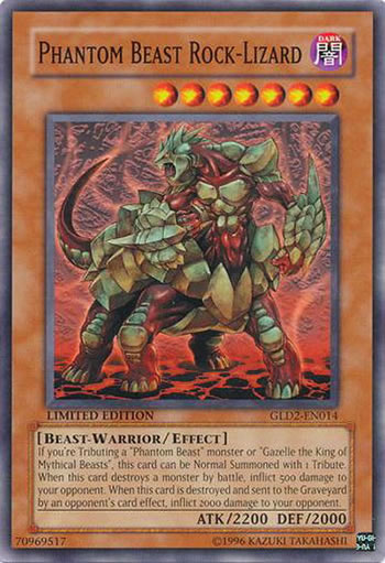 Yu-Gi-Oh Card: Phantom Beast Rock-Lizard