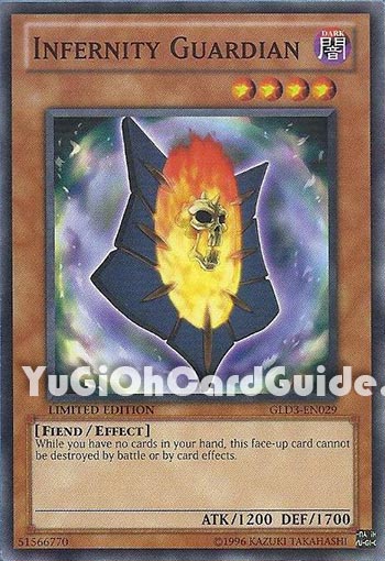 Yu-Gi-Oh Card: Infernity Guardian