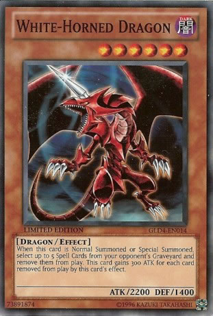 Yu-Gi-Oh Card: White-Horned Dragon