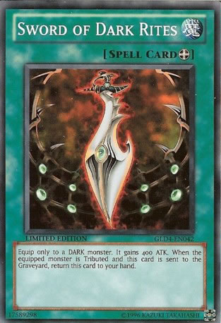 Yu-Gi-Oh Card: Sword of Dark Rites