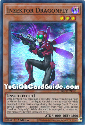 Yu-Gi-Oh Card: Inzektor Dragonfly