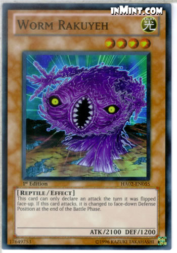 Yu-Gi-Oh Card: Worm Rakuyeh