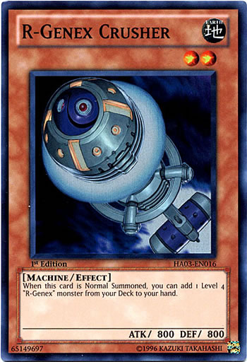 Yu-Gi-Oh Card: R-Genex Crusher