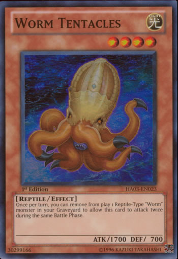 Yu-Gi-Oh Card: Worm Tentacles