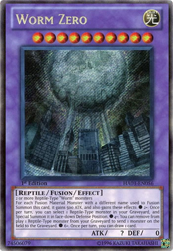 Yu-Gi-Oh Card: Worm Zero