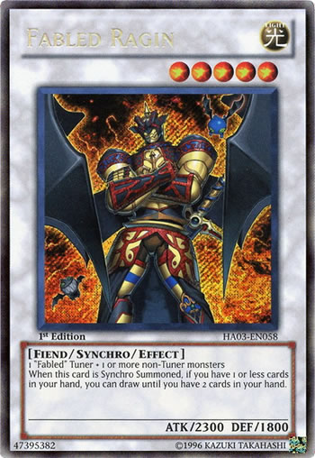 Yu-Gi-Oh Card: Fabled Ragin