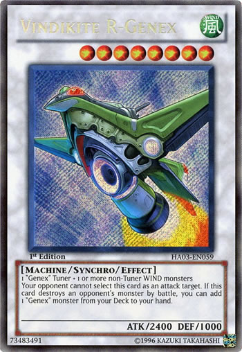 Yu-Gi-Oh Card: Vindikite R-Genex