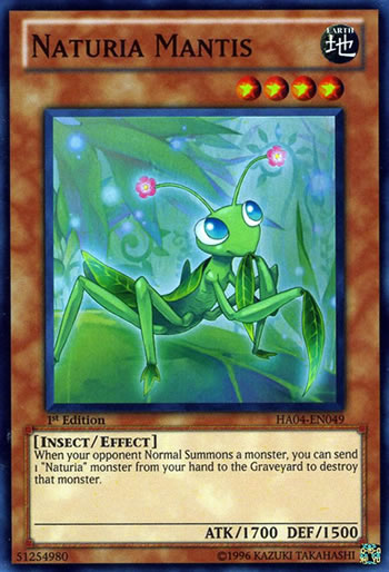 Yu-Gi-Oh Card: Naturia Mantis