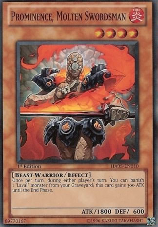 Yu-Gi-Oh Card: Prominence, Molten Swordsman