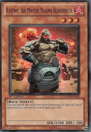 Yu-Gi-Oh Card: Kayenn, the Master Magma Blacksmith