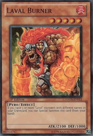 Yu-Gi-Oh Card: Laval Burner