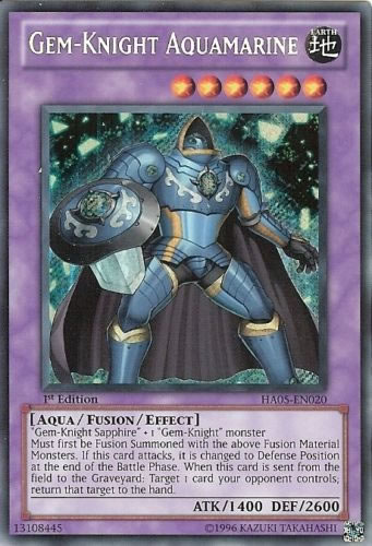 Yu-Gi-Oh Card: Gem-Knight Aquamarine
