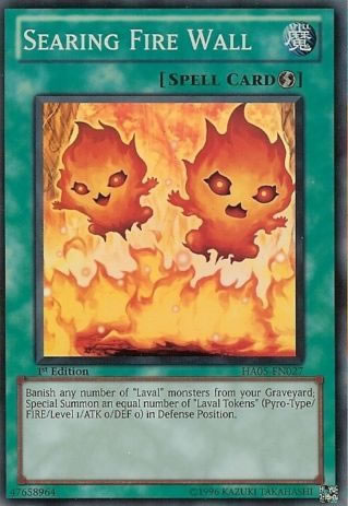 Yu-Gi-Oh Card: Searing Fire Wall