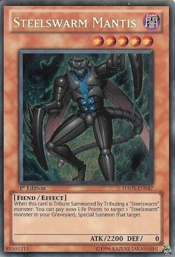 Yu-Gi-Oh Card: Steelswarm Mantis