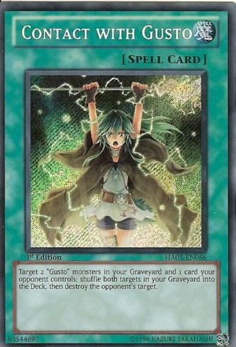 Yu-Gi-Oh Card: Contact with Gusto