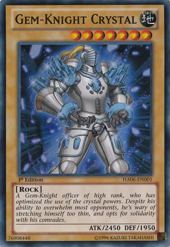 Yu-Gi-Oh Card: Gem-Knight Crystal
