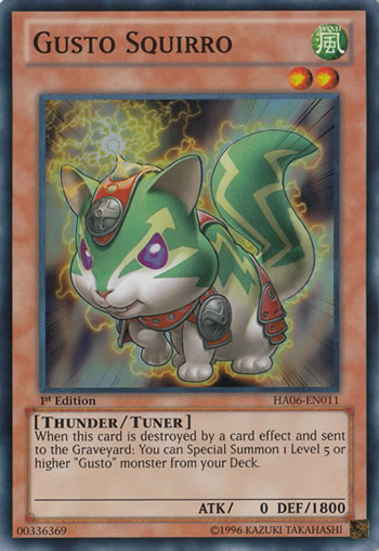 Yu-Gi-Oh Card: Gusto Squirro