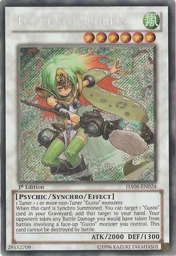 Yu-Gi-Oh Card: Daigusto Sphreez