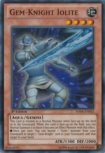 Yu-Gi-Oh Card: Gem-Knight Iolite