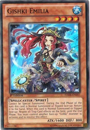 Yu-Gi-Oh Card: Gishki Emilia